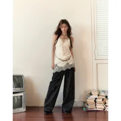 Via Pitti Vintage Big Pockets Cargo Pants Black