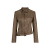 Via Pitti Waist Belt Slim Racing Jacket Khaki