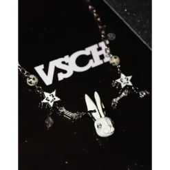 VSCH Rabbit Lucky Star Necklace Silver