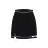 Weird Market Basic Logo Knit Skirt Black