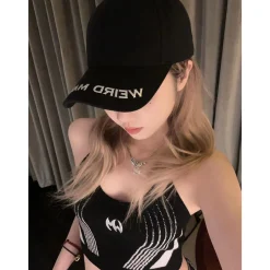 Weird Market Chains Denim Cap Black