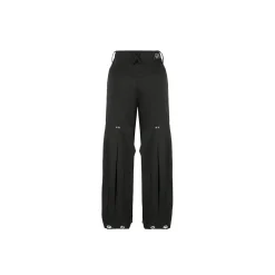 Weird Market Drawstring Cargo Pants Black