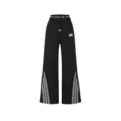 Weird Market 3M Reflective Striped Sport Pants Black