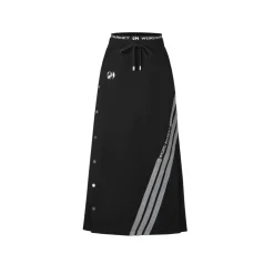 Weird Market 3M Reflective Striped Sport Skirt Black