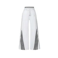 Weird Market 3M Reflective Striped Sport Pants White