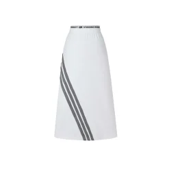 Weird Market 3M Reflective Striped Sport Skirt White