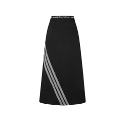 Weird Market 3M Reflective Striped Sport Skirt Black