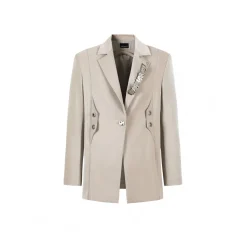 Weird Market Metal Logo Functional Suit Jacket Khaki