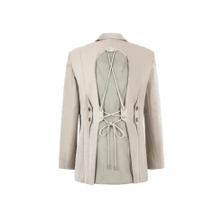 Weird Market Metal Logo Functional Suit Jacket Khaki