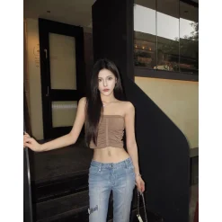 Weird Market Metal Logo Flare Jeans Light Blue