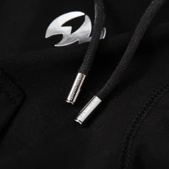 Weird Market Metal Logo Knit Short Zip Hoodie