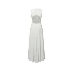 Weird Market Sport Top Backless Dress White