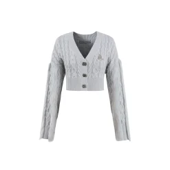Weird Market X Angel Boy Metal Logo Button Knit Cardigan