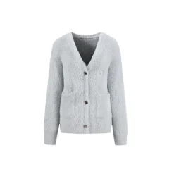 Weird Market X Angel Boy Artificial Mink Coat Cardigan Lunar Rock