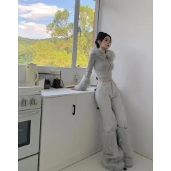 Weird Market X Angel Boy Fluffy Cuff Pants