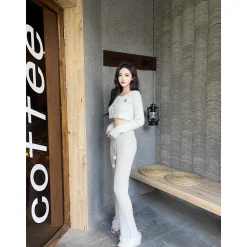 Weird Market X Angel Boy High Waist Fluffy Knit Pants