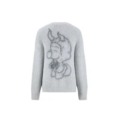 Weird Market X Angel Boy Artificial Mink Coat Cardigan Lunar Rock