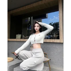 Weird Market X Angel Boy High Waist Fluffy Knit Pants