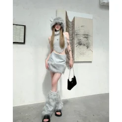 Weird Market X Angel Boy Fluffy Horn Bucket Hat