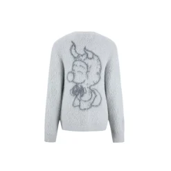 Weird Market X Angel Boy Artificial Mink Sweater Lunar Rock