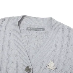 Weird Market X Angel Boy Metal Logo Button Knit Cardigan