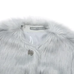Weird Market X Angel Boy Metal Logo Faux Mink Jacket
