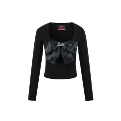 Weird Market X Barbie Bowknot Knit Top Black