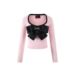 Weird Market X Barbie Bowknot Knit Top Pink