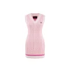 Weird Market X Barbie Contrast Knit Dress Pink