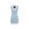 Weird Market X Barbie Contrast Knit Dress Blue