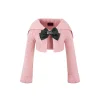 Weird Market X Barbie Cropped Knit Cardigan Pink