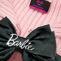 Weird Market X Barbie Cropped Knit Cardigan Pink