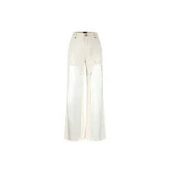 Weird Market X Barbie Fake-2-Piece Denim Jeans White