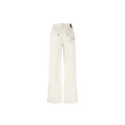 Weird Market X Barbie Fake-2-Piece Denim Jeans White