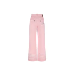 Weird Market X Barbie Fake-2-Piece Denim Jeans Pink