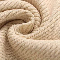 Wildshadow Hollow-Out Fake-2-Piece Knit Top Cream