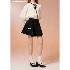Wildshadow Metal Logo Pocket Umbrella Skirt Black