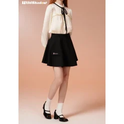 Wildshadow Metal Logo Pocket Umbrella Skirt Black
