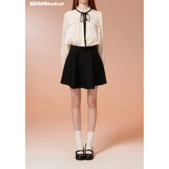 Wildshadow Metal Logo Pocket Umbrella Skirt Black