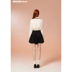 Wildshadow Metal Logo Pocket Umbrella Skirt Black
